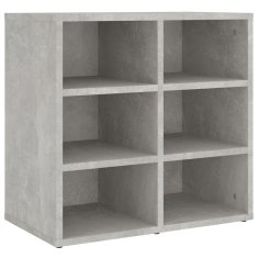 Vidaxl Omarice za čevlje 2 kosa betonsko sive 52,5x30x50 cm