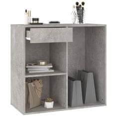 Vidaxl Kozmetična omarica betonsko siva 80x40x75 cm konstruiran les