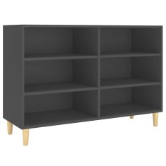 Greatstore Komoda siva 103,5x35x70 cm iverna plošča