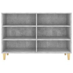 Vidaxl Komoda betonsko siva 103,5x35x70 cm iverna plošča