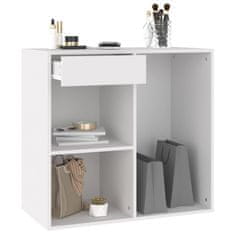Vidaxl Kozmetična omarica bela 80x40x75 cm konstruiran les