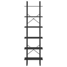 Vidaxl Regal 2 kosa črn 60x30x210 cm iverna plošča