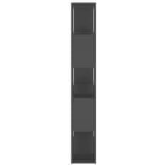 Vidaxl Knjižna omara za razdelitev prostora siva 100x24x155 cm