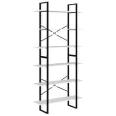 Vidaxl Visoka omara bela 100x30x210 cm iverna plošča