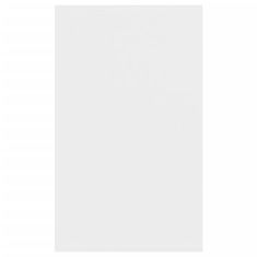 Greatstore Komoda s 3 predali bela 120x41x75 cm iverna plošča