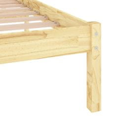 Vidaxl Posteljni okvir iz trdne borovine 140x200 cm