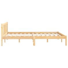 Vidaxl Posteljni okvir iz trdne borovine 160x200 cm