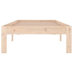 Vidaxl Posteljni okvir iz trdnega lesa 75x190 cm 2FT6