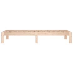 Vidaxl Posteljni okvir iz trdnega lesa 75x190 cm 2FT6