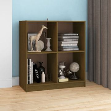 Vidaxl vidaXL Omarica medeno rjava 70x33x76 cm masivni borov les