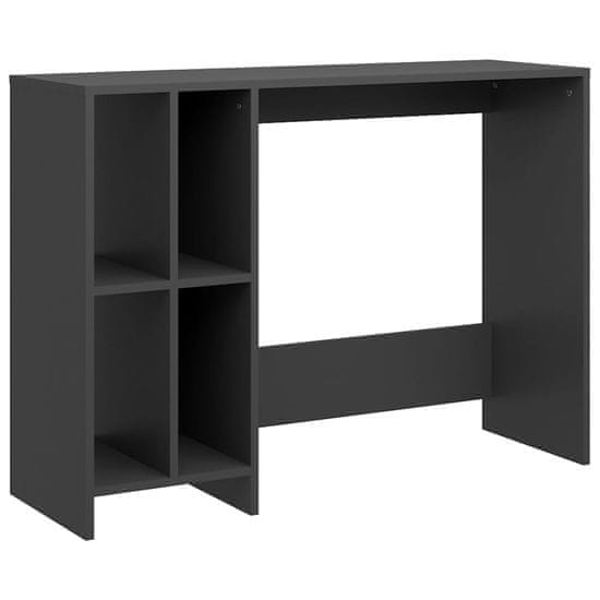 Vidaxl Miza za prenosni računalnik siva 102,5x35x75 cm iverna plošča