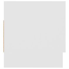 Greatstore Garderobna omara bela 70x32,5x35 cm iverna plošča