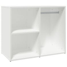 Vidaxl Garderobna omarica bela 80x40x65 cm konstruiran les