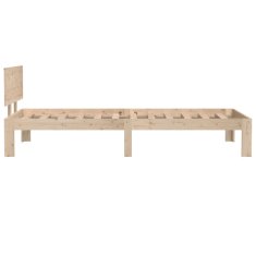 Vidaxl Posteljni okvir iz trdnega lesa 75x190 cm 2FT6