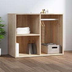 Vidaxl Garderobna omarica sonoma hrast 80x40x65 cm konstruiran les