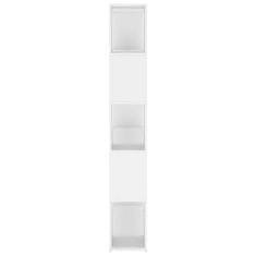 Vidaxl Knjižna omara za razdelitev prostora bela 100x24x155 cm