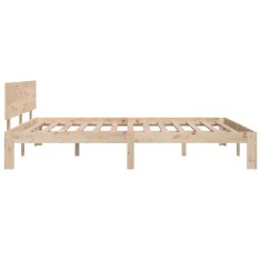 Vidaxl Posteljni okvir iz trdnega lesa 150x200 cm 5FT