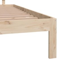 Vidaxl Posteljni okvir iz trdnega lesa 150x200 cm 5FT