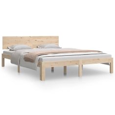 Vidaxl Posteljni okvir iz trdnega lesa 150x200 cm 5FT
