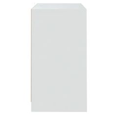 Vidaxl Komoda 2 kosa bela 70x41x75 cm iverna plošča