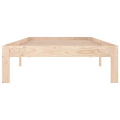 Vidaxl Posteljni okvir iz trdnega lesa 90x190 cm 3FT