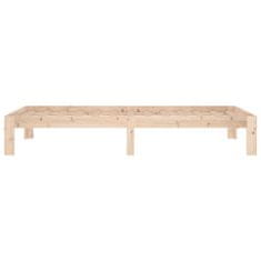 Vidaxl Posteljni okvir iz trdnega lesa 90x190 cm 3FT