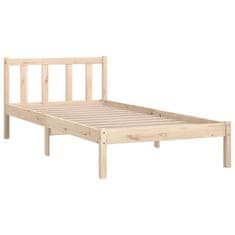 Vidaxl Posteljni okvir iz trdne borovine 90x200 cm