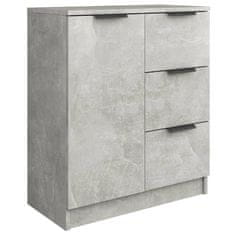 Greatstore Omara, betonsko siva, 60x30x70 cm, material na osnovi lesa