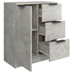 Greatstore Omara, betonsko siva, 60x30x70 cm, material na osnovi lesa