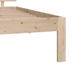 Vidaxl Posteljni okvir iz trdnega lesa 90x190 cm 3FT