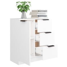 Vidaxl Komoda bela 60x30x70 cm konstruiran les