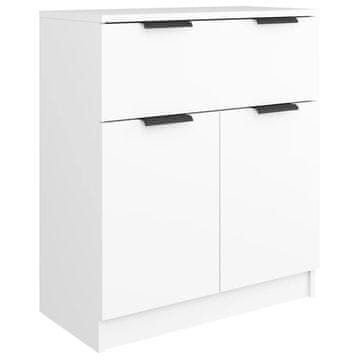 Vidaxl Komoda bela 60x30x70 cm konstruiran les