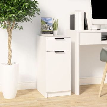 Vidaxl vidaXL Omarica za pod pisalno mizo bela 33,5 x 50 x 75 cm