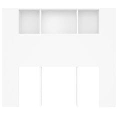 Vidaxl Vzglavna omarica bela 120x18,5x104,5 cm
