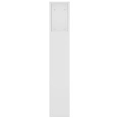Vidaxl Vzglavna omarica bela 220x18,5x104,5 cm