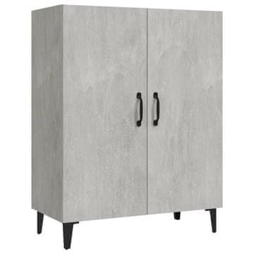 Vidaxl Komoda betonsko siva 70x34x90 cm konstruiran les