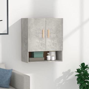 Vidaxl vidaXL Stenska omarica betonsko siva 60x31x70 cm