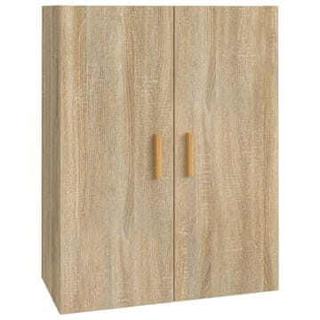 Vidaxl Viseča stenska omarica sonoma hrast 69,5x34x90 cm