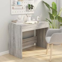 Vidaxl Pisalna miza siva sonoma 101x50x76,5 cm iverna pl.