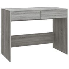 Vidaxl Pisalna miza siva sonoma 101x50x76,5 cm iverna pl.