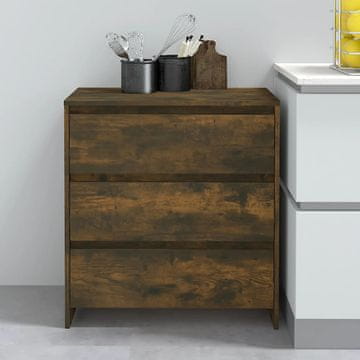Vidaxl vidaXL Omarica dimljen hrast 70x41x75 cm Material na osnovi lesa