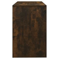 Vidaxl Pisalna miza dimljeni hrast 101x50x76,5 cm iverna plošča