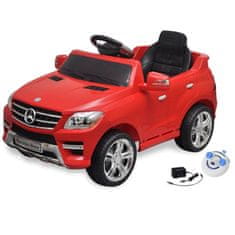 Vidaxl Električni avtomobil Mercedes Benz ML350 rdeč 6V z daljincem