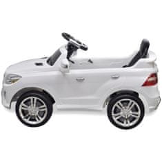 Vidaxl Električni avtomobil Mercedes Benz ML350 bel 6V z daljincem