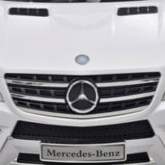 Vidaxl Električni avtomobil Mercedes Benz ML350 bel 6V z daljincem