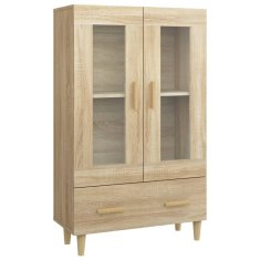Vidaxl Visoka omarica sonoma hrast 70x31x115 cm konstruiran les
