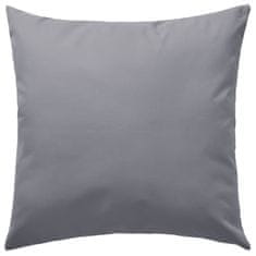 Vidaxl Zunanje blazine 4 kosi 45x45 cm sive