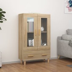 Vidaxl Visoka omarica sonoma hrast 70x31x115 cm konstruiran les