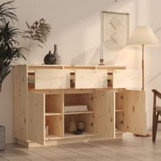 Vidaxl Omara, 110x34x75 cm, masivni borov les