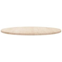Vidaxl Mizna plošča Ø90x2,5 cm trdna borovina